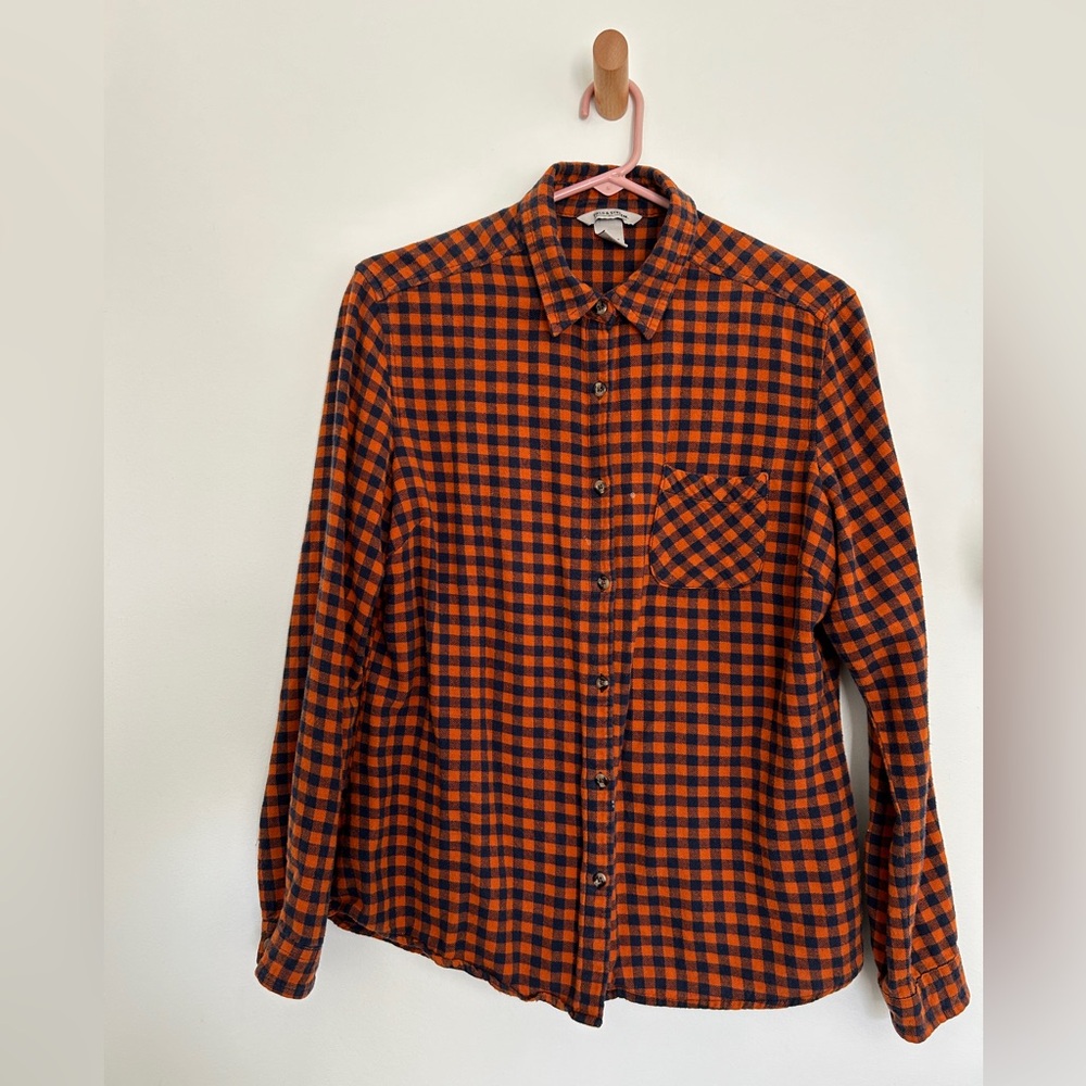 Field & Stream checkered brushed cotton button down shirt
